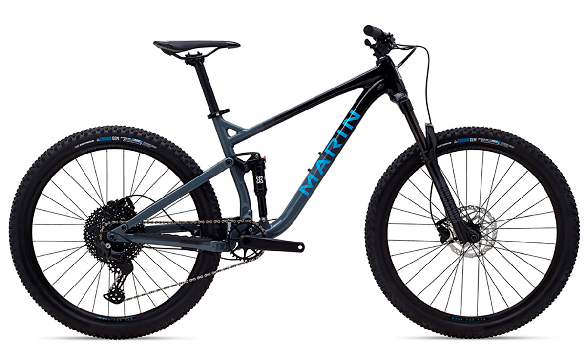 Фотография Велосипед Marin Hawk Hill 1 27.5" (2021) 2021 Черно-синий